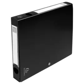 Boite de classement &agrave; pression - Dos 40 mm - A4 - Noir - EXACOMPTA 