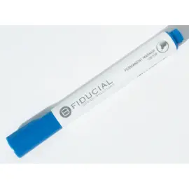 Marqueur permanent - Pointe biseaut&eacute;e - Bleu - FIDUCIAL 