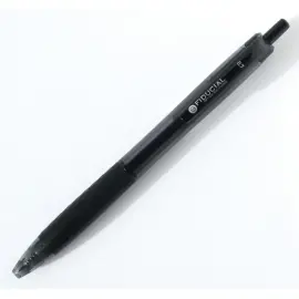 Stylo bille r&eacute;tractable - Avec grip - Ecriture moyenne - Noir - FIDUCIAL 