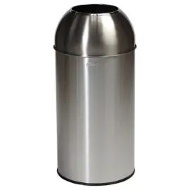 Collecteur "d&ocirc;me" - 40L - Inox satin&eacute; 