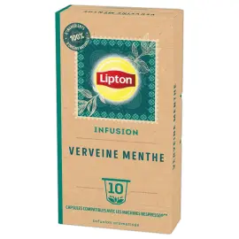 10 Capsules Infusion - Verveine Menthe Fraiche - LIPTON 
