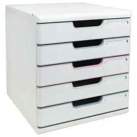 Module de classement Modulo - 5 tiroirs - Couleurs assorties - EXACOMPTA 
