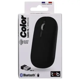Souris sans fil Color - Noir - T'NB 