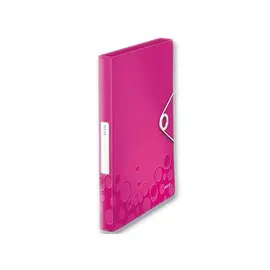 Bo&icirc;te de classement plastique WOW - Rose - LEITZ 