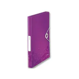 Bo&icirc;te de classement plastique WOW - Violet - LEITZ 