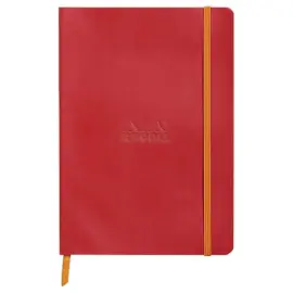Carnet souple Rhodiarama Coquelicot - A5 - 5x5 - 160 pages - RHODIA 