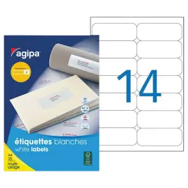 25 Planches de 14 &eacute;tiquettes - 99 x 38 mm 