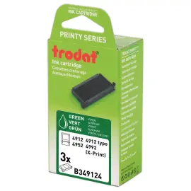 3 Encriers - 4912 - vert - TRODAT 