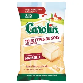 15 Serpilli&egrave;res Sans Rin&ccedil;age V&eacute;g&eacute;tales - Savon Marseille - CAROLIN 