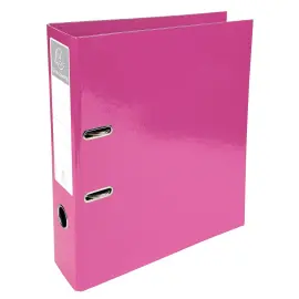 Classeur &agrave; levier Iderama - Dos 7 cm - Rose - EXACOMPTA 
