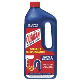 D&eacute;boucheur Surpuissant en Gel Tous types de Bouchons 1L - Ouragan 