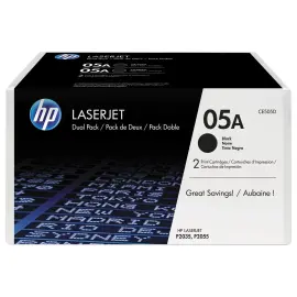 2 Toners noirs HP 05A CE505D 