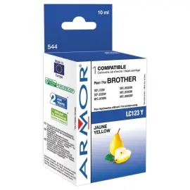 Cartouche &eacute;q. BROTHER LC123 - Jaune - OWA 