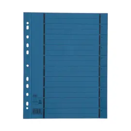 100 Intercalaires ELBA &agrave; d&eacute;couper A4 - bleu 