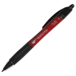 Stylo bille gel r&eacute;tractable Grip -  Ecriture moyenne - rouge - FIDUCIAL 