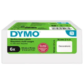 6 Rouleaux de 320 &eacute;tiquettes - 54 x 70 mm - DYMO 
