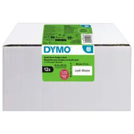 12 Rouleaux de 300 &eacute;tiquettes - 41 x 89 mm - DYMO 