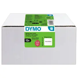 12 Rouleaux de 320 &eacute;tiquettes - 54 x 70 mm - DYMO 