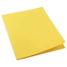 100 Chemises cartonn&eacute;es color&eacute;es - Jaune - FIDUCIAL 