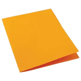 100 Chemises cartonn&eacute;es color&eacute;es - Orange - Fiducial 