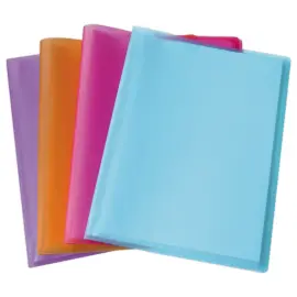 Prot&egrave;ge-documents translucides - A4 - 40 poches assortis - FIDUCIAL 