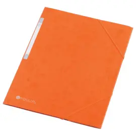 Chemise 3 rabats &agrave; &eacute;lastique en carte rigide - Orange - FIDUCIAL 