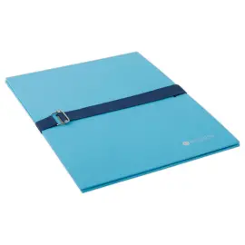 Chemise &agrave; sangle et boucle en m&eacute;tal - Bleu - FIDUCIAL 