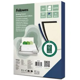 100 Couvertures brillantes pour reliure A4 Glossy - Bleu - FELLOWES 