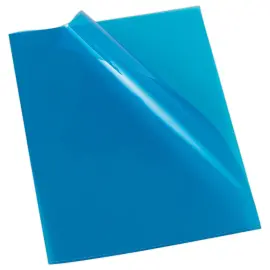 10 Pochettes &agrave; coins lisses et color&eacute;es - Bleu - FIDUCIAL 