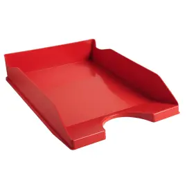 Corbeille &agrave; courrier opaque color&eacute;e - Rouge - FIDUCIAL 