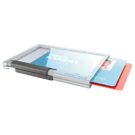 10 Porte cartes  PUSHBOX duo 54 x 87 mm 