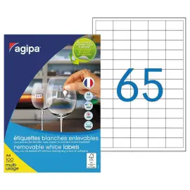 100 Planches d'&eacute;tiquettes MU 38X21.2mm soit 6500 &eacute;tiquettes 