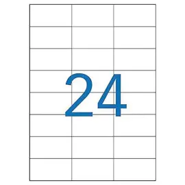 100 Planches d'&eacute;tiquettes MU 70X37mm soit 2400 &eacute;tiquettes 