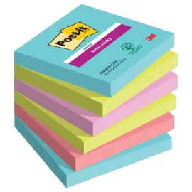 6 Blocs de 90 notes repositionnables Super Sticky Cosmic - 76 x 76 mm - Post-It 