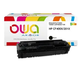 Toner &eacute;q. HP CF400X - Haute capacit&eacute; - Noir - OWA 
