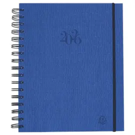 Agenda J/D journalier Exacompta Napura - 18x22,5 cm - Bleu 