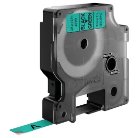 Ruban pour titreuse DYMO D1 9mm Noir/Vert 