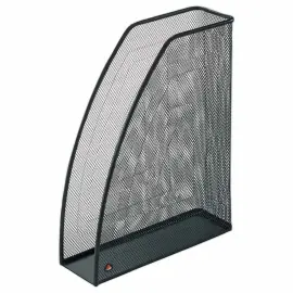 Porte-revues Mesh m&eacute;tal - noir - ALBA 