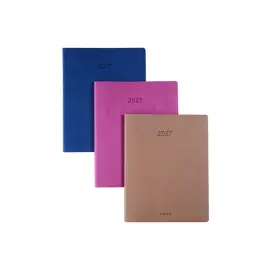 Agenda semainier  Colora -  17,1x22 cm - Assortis - Janvier &agrave; d&eacute;cembre - BREPOLS 