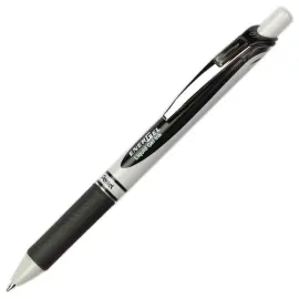 Roller pointe m&eacute;tal - Ecriture moyenne - Noir - PENTEL 