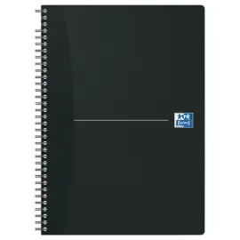 Cahier spirale A4 Essentials - 5x5 - 180 pages - Noir - OXFORD 