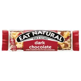 12 EAT NATURAL CHOCOLAT NOIR AIRELLES NOIX MACADAMIA 40gr 