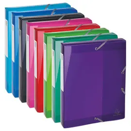8 Bo&icirc;tes de classement Iderama - Colorisassortis - Dos 4 cm - EXACOMPTA 