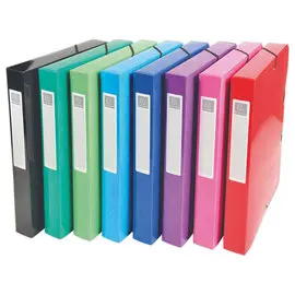 8 Bo&icirc;tes de classement  Iderama- Dos 4 cm - assortis - EXACOMPTA 