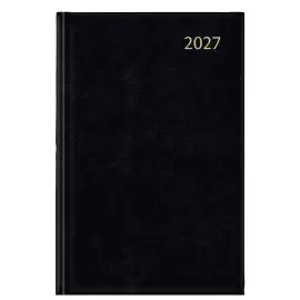 Agenda journalier carr&eacute;  Folio FA211 1jour/page 14X21 cm Noir - Janvier &agrave; d&eacute;cembre - AURORA 