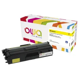 Toner &eacute;q. BROTHER TN-421Y - Jaune - OWA 