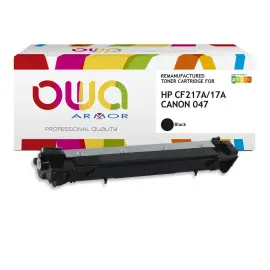 Toner &eacute;q. HP CF217A, CANON 2164C002 - Noir - OWA 