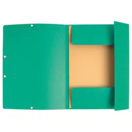 10 Chemises 3 rabats &agrave; &eacute;lastiques 360 g - Dos de 1,5 cm - Assortis - EXACOMPTA 