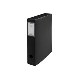 Bo&icirc;te de classement  en polypropyl&egrave;ne opaque - Dos 6 cm - noir - FIDUCIAL 
