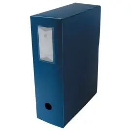 Bo&icirc;te de classement  en polypropyl&egrave;ne - Dos 10 cm - bleu - FIDUCIAL 